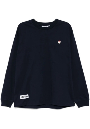CHOCOOLATE logo-patch T-shirt - Blue