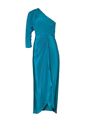 ANDRES OTALORA one-shoulder draped dress - Blue