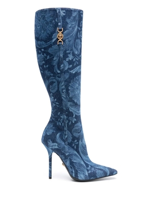 Versace Barocco Medusa '95 120mm boots - Blue