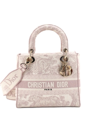 Christian Dior Pre-Owned Lady D-Lite Bag Embroidered Canvas Medium satchel - Pink