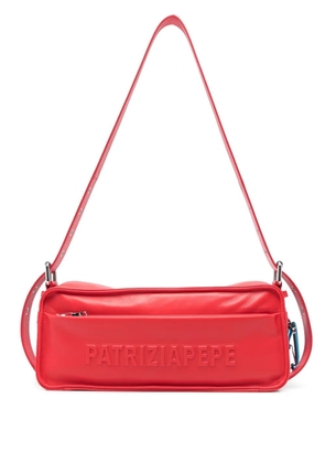 Patrizia Pepe logo-embossed shoulder bag - Red