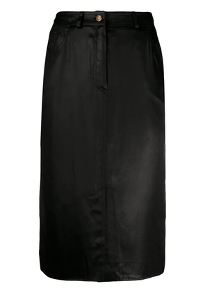 Christian Dior Pre-Owned silk 1990s five-pocket pencil skirt - Black