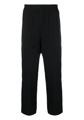 Y-3 mid-rise straight-leg trousers - Black