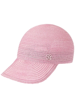 Maison Michel Tiger interwoven cap - Pink