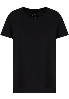 Armani Exchange logo-embellished T-shirt - Black