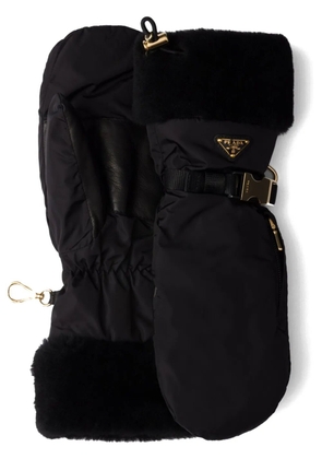Prada Shearling mittens - Black