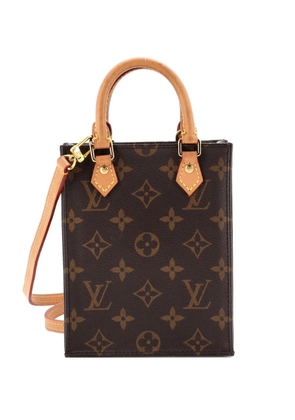 Louis Vuitton Pre-Owned Petit Sac Plat Bag Monogram Canvas crossbody bag - Brown