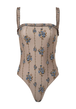 Agua By Agua Bendita Limon Memoria swimsuit - Brown