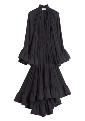 Lanvin ruffled midi dress - Black
