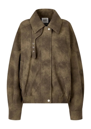 TOMBOY faux suede bomber jacket - Brown