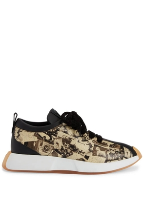 Giuseppe Zanotti Giuseppe Zanotti Ferox lace-up low-top sneakers - Brown