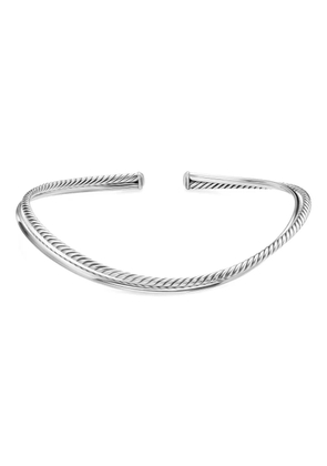 David Yurman sterling silver, Bold Crossover necklace