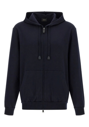 Brioni zip-fastening hoodie - Blue