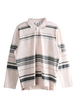 adidas striped polo shirt - Pink