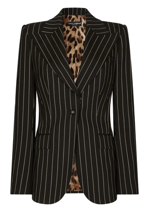 Dolce & Gabbana Turlington pinstripe single-breasted blazer - Black