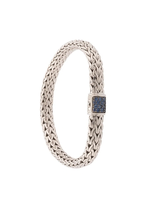 John Hardy Classic Chain 7.5mm sapphire pavé bracelet - Silver