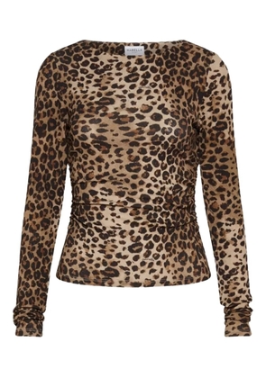 Marella animal print top - Brown