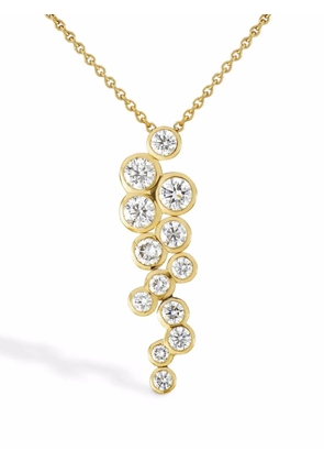 Pragnell 18kt rose gold Bubbles diamond drop pendant necklace - Pink