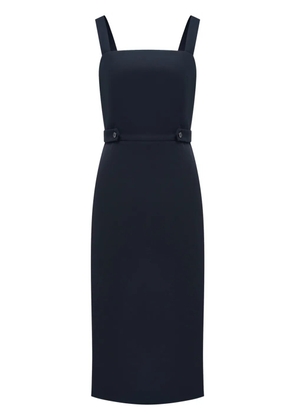 12 STOREEZ square-neck cotton dress - Black
