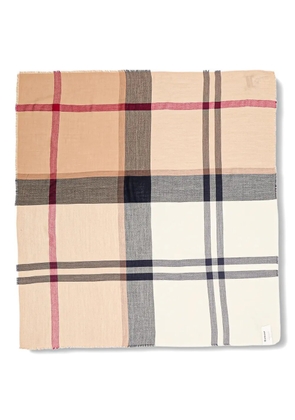 Barbour Saffron tartan fringed scarf - Neutrals
