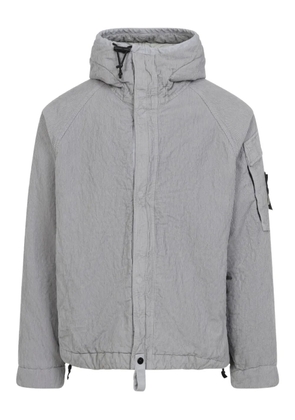 Stone Island hooded textured jacket - Grey