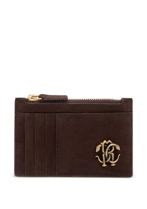 Roberto Cavalli logo-plaque wallet - Brown