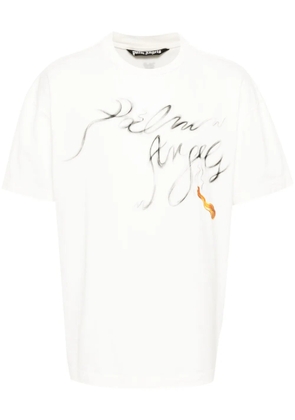 Palm Angels Foggy logo-print T-shirt - White