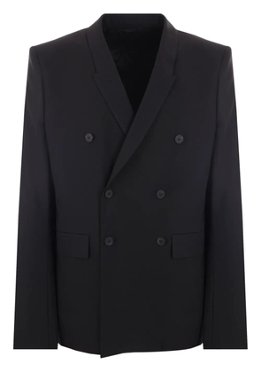 Rick Owens double-breasted stretch-wool blazer - Black