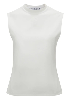 JW Anderson logo-embroidered tank top - White