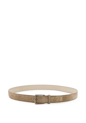 Aurélien suede leather belt - Neutrals