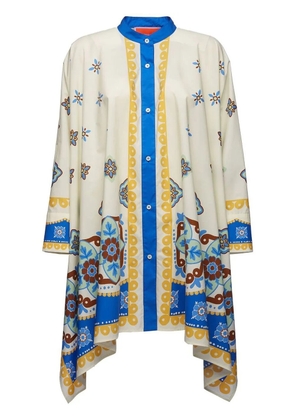 La DoubleJ Foulard short dress - White