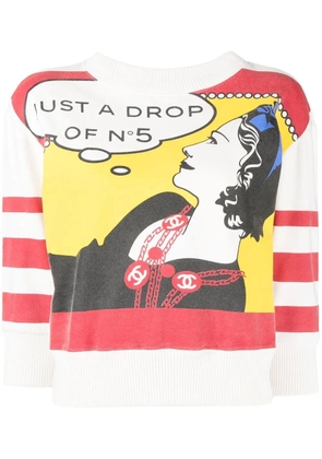 CHANEL Pre-Owned 2001 Mademoiselle sweatshirt - Multicolour