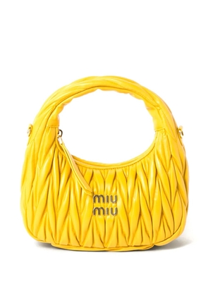 Miu Miu Wander matelassé tote bag - Yellow