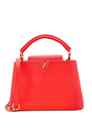 Louis Vuitton Pre-Owned Braided Chain Capucines Bag Taurillion Leather BB satchel - Red