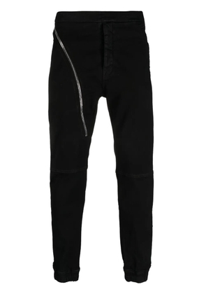 Rick Owens Aircut decorative-zip skinny joggers - Black