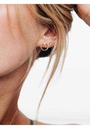 Anzie 14K yellow gold mini Gothic diamond earring