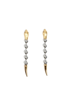 Bimba y Lola snake-head dead earrings - Silver