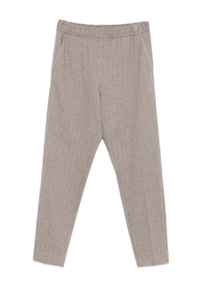 Le Tricot Perugia herringbone-pattern trousers - Neutrals