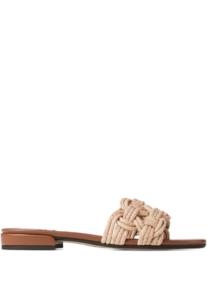 Jimmy Choo Chara flat sandals - Neutrals