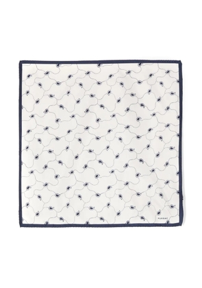 FURSAC graphic-print silk scarf - White