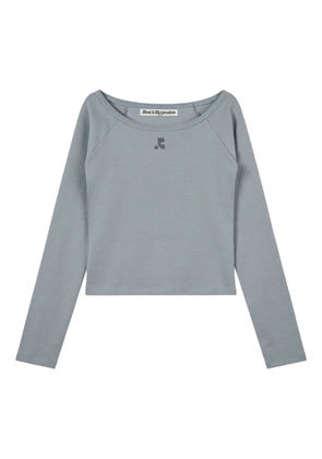 Rest&Recreation logo-detail raglan-sleeve T-shirt - Grey