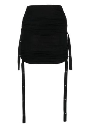 Dion Lee Doric ruched midi skirt - Black