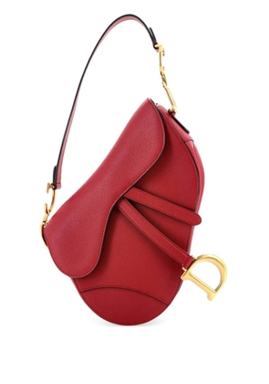 Christian Dior Pre-Owned Saddle Handbag Leather Medium shoulder bag - Red
