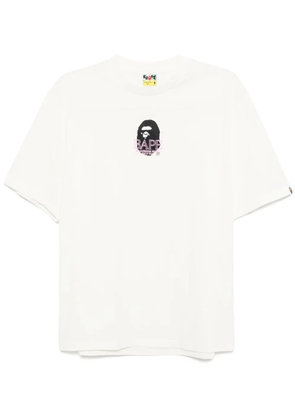 A BATHING APE® moonface logo T-shirt - White