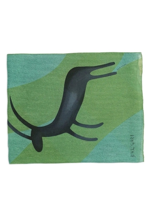Bvlgari Pre-Owned x Davide Pizzigoni 2023 animal print silk scarf - Green