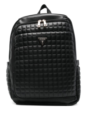 GUESS USA logo-patch backpack - Black