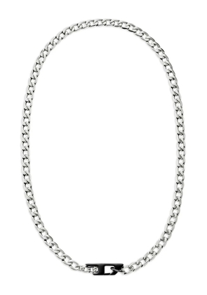 Diesel curb-chain steel necklace - Grey