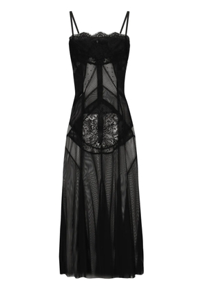 Dolce & Gabbana semi-sheer dress - Black
