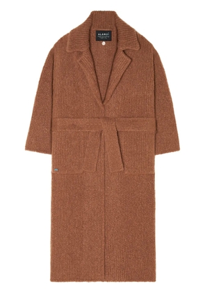 Alanui knitted robe coat - Brown