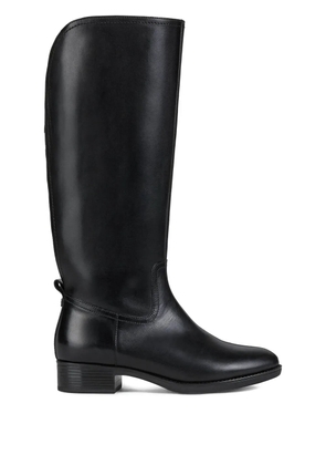 Geox Felicity knee-high leather boots - Black